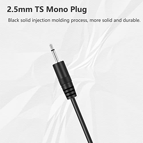 Cable adaptador de audio 2.5mm TS Mono 3ft miniatura 3