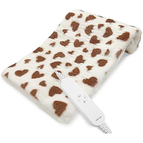 HELLOMOTO Heating Pad for Back Pain & Cramps Relief, Electric Heating Pad for Knee/Leg/Neck/Shoulder, Gifts for Women/Men, Head Pad with 8 Timer Settings and 12 Heat Settings, 12" x24‘’ Cover