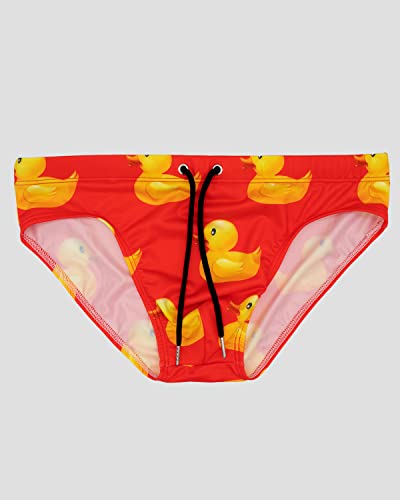 MIZOK Men's Sexy Cartoon Print Swim Bikini Low Rise Surfing Briefs Quick Dry Swimsuit Swimwear Short4