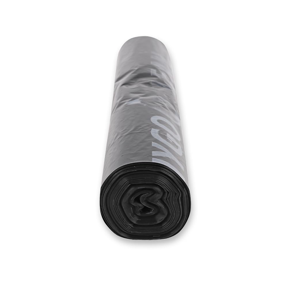 250 Stück, Müllsäcke Light 70 l, FRANZ MENSCH, schwarz | LDPE, auf Rolle, 57,5 x 100 cm, 40 my, Abfallsack, Müllbeutel, Mülltüten, Abfallbeutel, reißfest