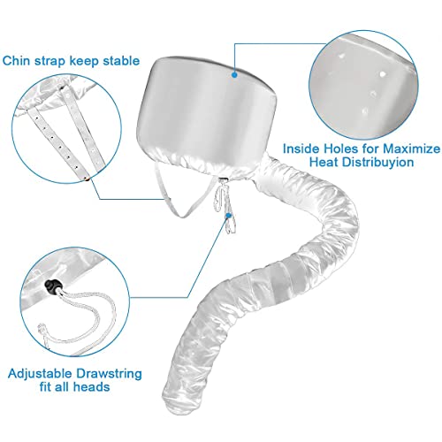 Hair Dryer Bonnet Adjustable Soft Hood Upgraded Large Styling, Hair Styling, Curling Deep Conditioning, Portable Hair Dryer Cap Fits All Head Hair Sizes #TOP1