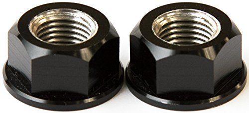 DURA-BOLT(デュラボルト) リコイルフランジナット M10xP1.25 W19mmxH11mm ブラック 2個セット RFN1002BK