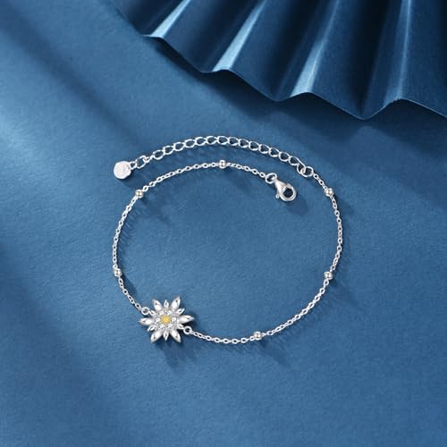 Bracelet éléphant en argent sterling, cadeau d'anniversaire idéal femme