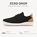 CFVKPT Mens Wide Toe Box Barefoot Shoes Dress Shoes with Zero Drop Sole Business Oxfords Fashion Casual Sneakers Size 6.5-13 (Black,45)