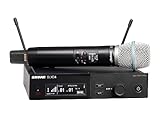 Shure SLXD24/B87A Digital Wireless Microphone System - Includes SLXD2 Handheld Transmitter with BETA 87A Vocal Mic Capsule and SLXD4 Single Channel Rack Mount Receiver | G58 Band (SLXD24/B87A-G58)