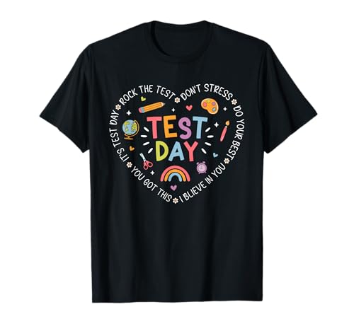 Test Day Shirt Teacher Testing Kids Rock The Test Day T-Shirt
