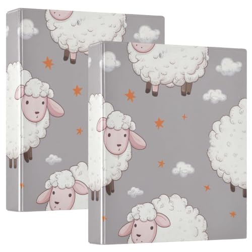 Classeur 3 anneaux D gris mouton avec porte-bloc pour ranger vos cours au bureau