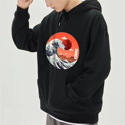 An Interesting Graphic Design Men's Art Street Style Hoodie Black3