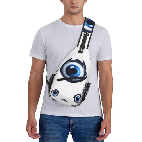 Mochila de Pecho Cruzada para Hombre y Mujer Negra miniatura 7