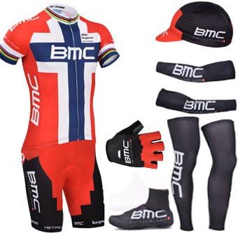 Maglia ciclismo BMC di riciclaggio, blu Jersey di riciclaggio, bavaglini  pantaloncini, berretto, braccio scaldamuscoli, scarpe copertura (M) :  Amazon.it: Abbigliamento