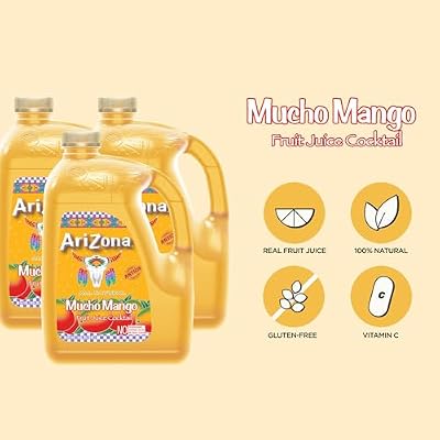 AriZona Mucho Mango, Fruit Juice Drink - 128 Fl Oz Gallon Bottle