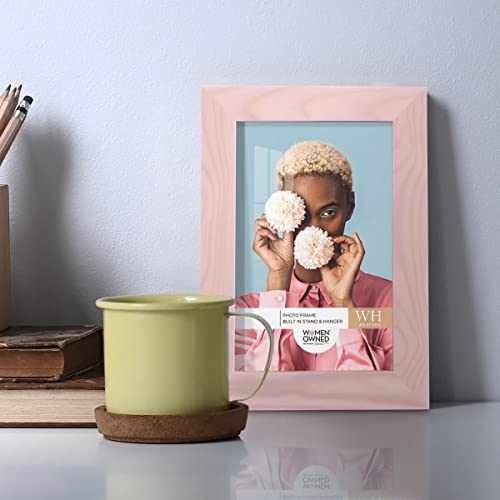 Renditions Gallery 4X6 Inch Picture Frame Sunset Pink Wood Grain Frame, High-End Modern Style, Made Of Solid Wood And High Definition Glass For Wall And Tabletop Photo Display #TOP2