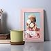 Renditions Gallery 4x6 inch Picture Frame Sunset Pink Wood Grain Frame, High-end Modern Style, Made of Solid Wood and High Definition Glass for Wall and Tabletop Photo Display