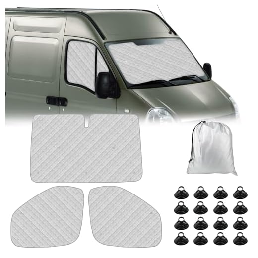 Thermomatte für Renault Master, Opel Movano, Nissan NV400/Interstar - Sonnenschutz für Fahrerhaus!