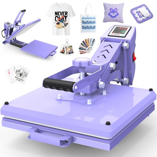 AKEYDIY 15' x 15' Slide Out Heat Press for T Shirts - Fast Heating for...