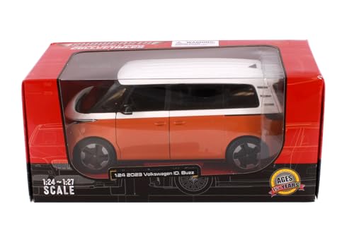 Modelo a escala 1:24 VW ID. Buzz naranja 2023 miniatura 2