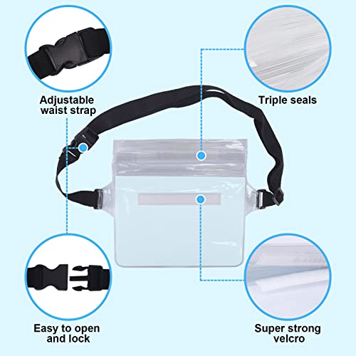 FORETOY Waterproof Bag, Waterproof Bag Transparent with Adjustable Waist Strap, Waterproof Mobile Phone Case - Image 3