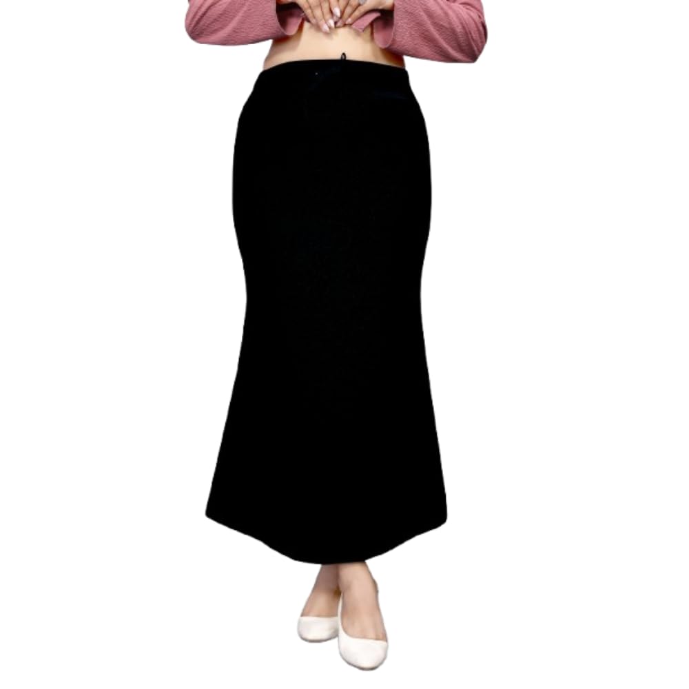 vidhata fashion Women’s Saree Shapewear Cotton Blend Readymade Stretchable Fish Cut Petticoat Mermaid Fit Silhouette with Tummy Control & Side Slit Lightweight Premium Underskirt-picture-19