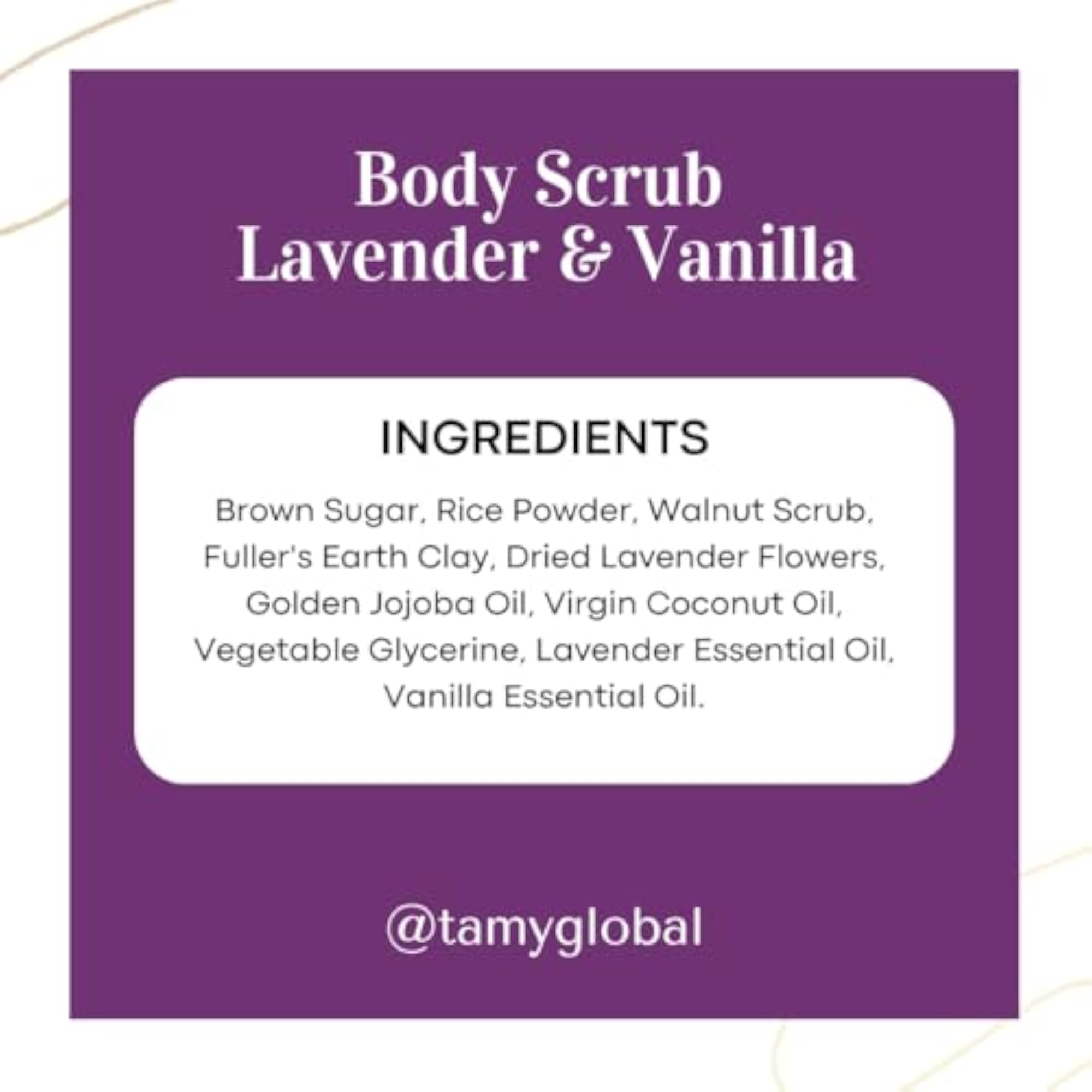 Lavender & Vanilla Body Scrub for Smooth, Radiant Skin