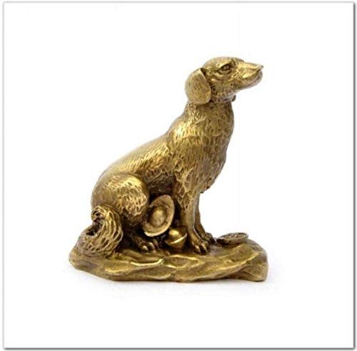 Chien du zodiaque en cuivre H3TF5J : sublimez votre salon avec cet ornement élégant
