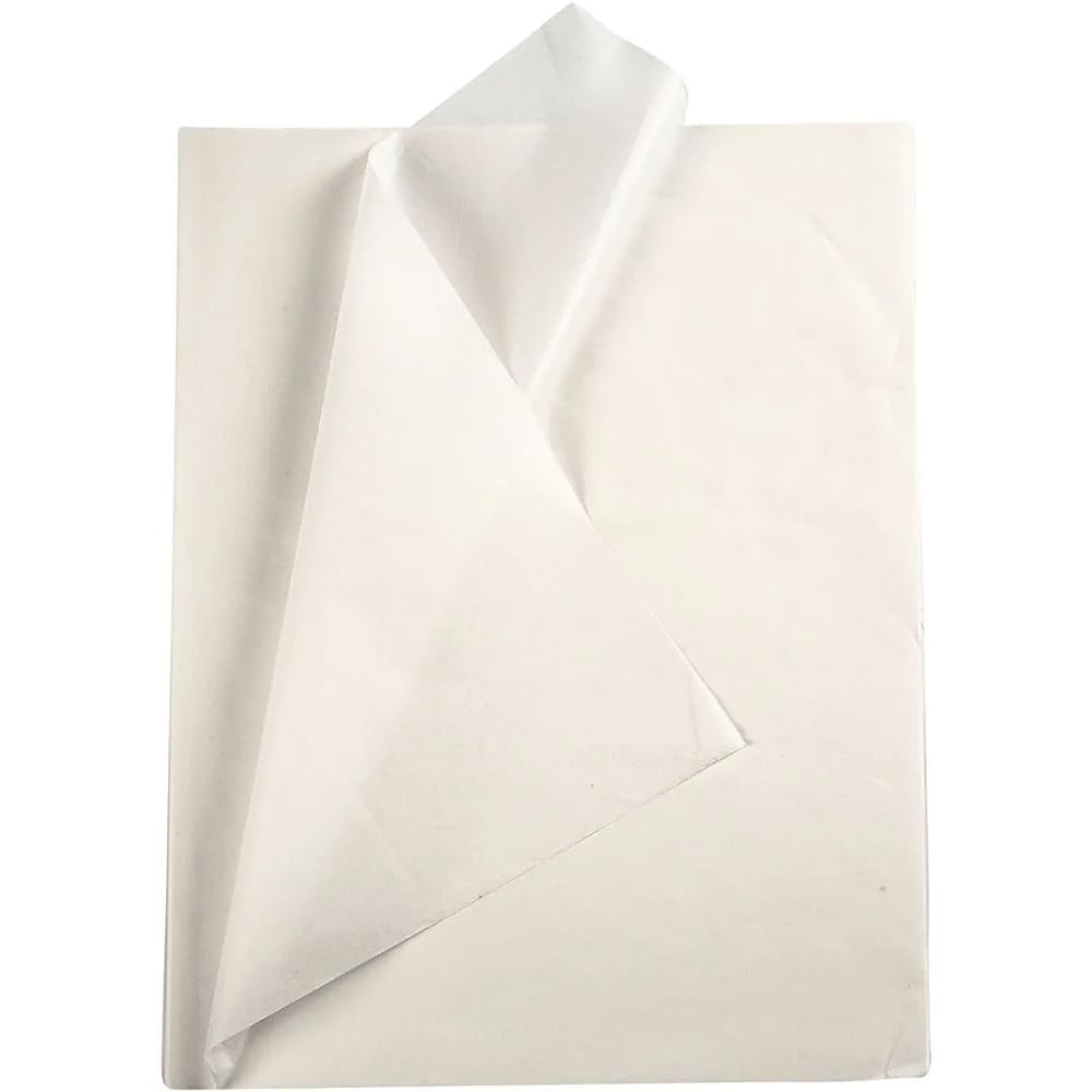 Crafty Capers White | 25 Large Sheets of Tissue Paper | 50x70 cm | Craft & Gift Wrapping