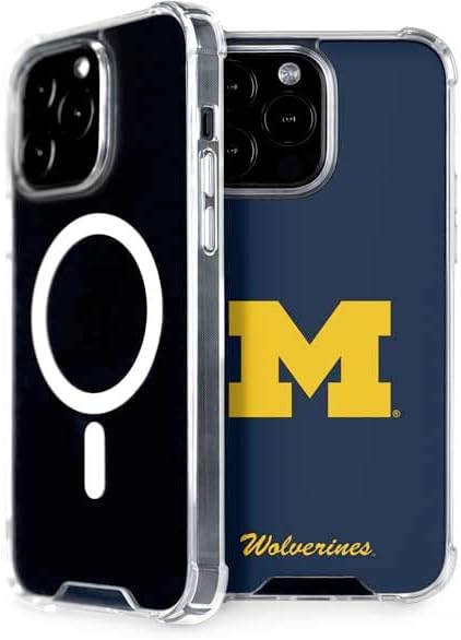 Skinit Phone Case Compatible with MagSafe iPhone 13 Pro Max - Officially Licensed University of Michigan Wolverines M Design