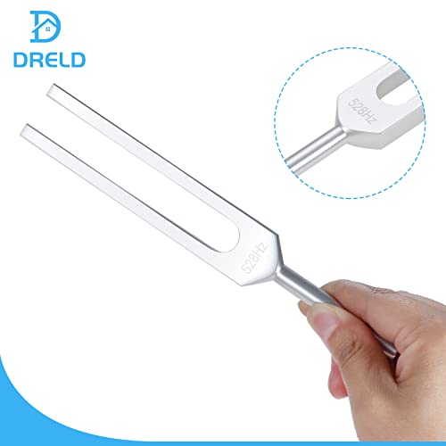 Tuning Fork, 528 Hz Tuning Fork With Silicone Hammer And Cleaning Cloth, Solfeggio Tuning Fork For Dna Repair Healing, Sound Healing, Sound Therapy, Vibration #TOP1