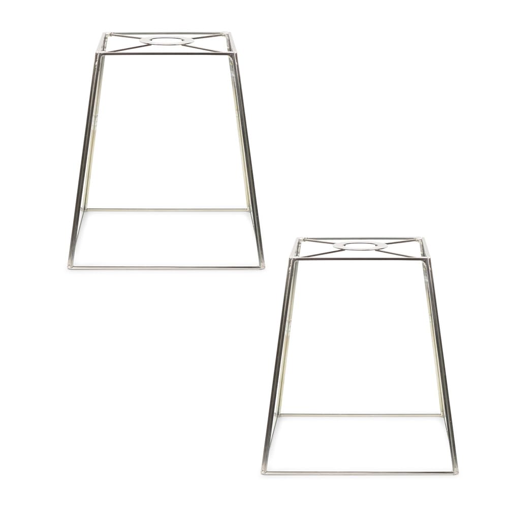 ValueLights Susie Chrome Glass Easy Fit Pendant Shade 2 Pack