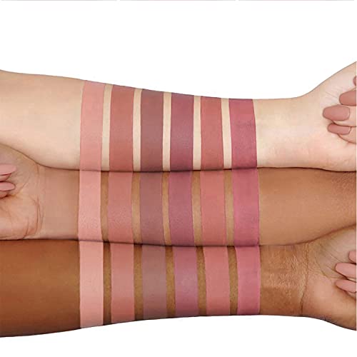 Topcent Matte Liquid Lipstick Sets, 6 Nude Colors Non-Stick Cup Not Fade Waterproof Lip Gloss, Long-Lasting Lip Makeup Gift Set For Women, Lip Stains Pack Bundles (Set-B) #TOP2