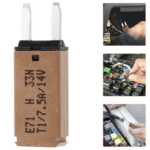 Fusible reiniciable 7.5A 14Vdc SHINEOFI de plástico y cobre niquelado para coche 7
