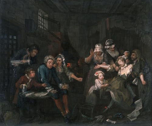Pintura lienzo de William Hogarth 60x90cm para renovar la decoración del hogar con arte clásico