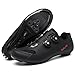 TRNL Scarpe da ciclismo da uomo e donna, compatibili con look Spd Spd-sl Delta Cleats, compatibili con Peloton, scarpe da ciclismo unisex per interni ed esterni (44, nere)