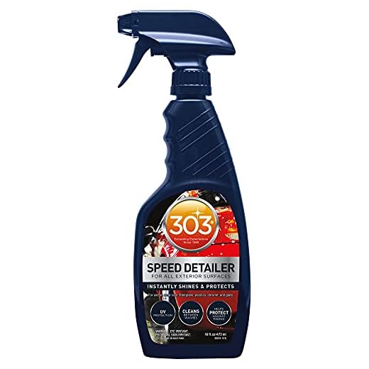 303 Products Speed Detailer - For All Exterior Automotive Surfaces - Instantly Shines And Protects Paint - Cleans Between Washes - UV Protection, 16 fl. oz. (30216CSR) Packaging May Vary