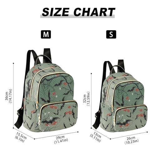 Image of Gothic Bat Quilted Backpack Purse for Women Fashion Small Backpack S | Shoulder Bag Travel Casual Daypack