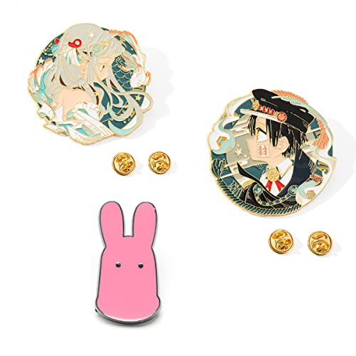 Image of Ealipoi Anime Tbhk Brooch Yashiro Nene Pins Hanako kun Brooches Metal Pendant Cosplay Gift for Women