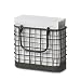 Spectrum Diversified Vintage Napkin Holder, Industrial Gray