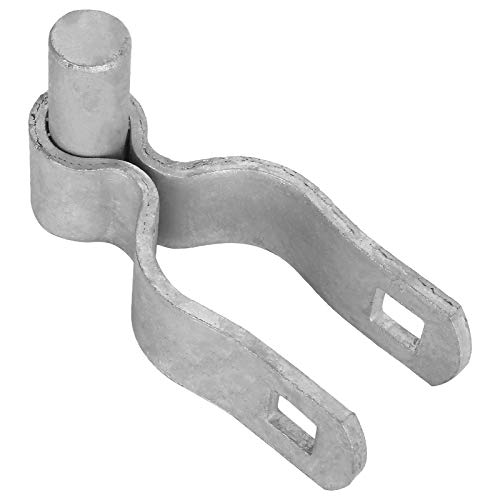 Ziqi 4Pcs Chain Link Gate Hinge 1-3/8" Galvanized Male Post Gate Hinges, Chain Link Fence Gate Post Hinge Use For 1-3/8" Outside Diameter Post/Pipe #TOP2