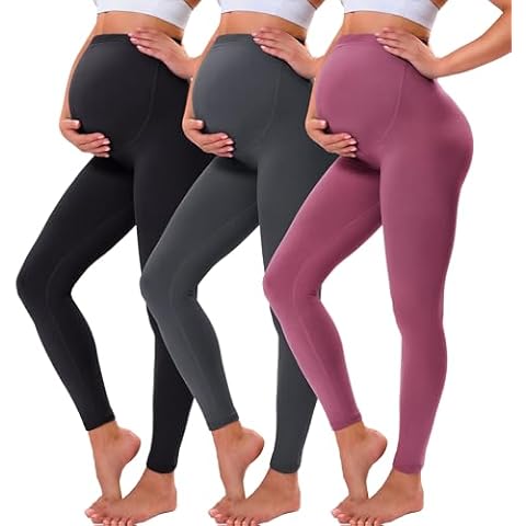 VALANDY Creamlush Maternity Leggings with Belly Support Cover