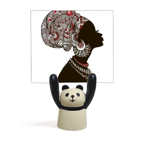 Porte-mémo chic coiffe aborigène et statue femme africaine design