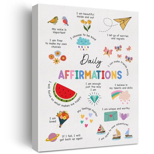 Therapy Office Wall Art Positive Affirmation Poster Mental Health Print...