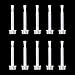 Dip Powder Replacement Liquid Brush 10pcs/set for Dipping Powder Base Coat/Top Coat/Activator Brushes