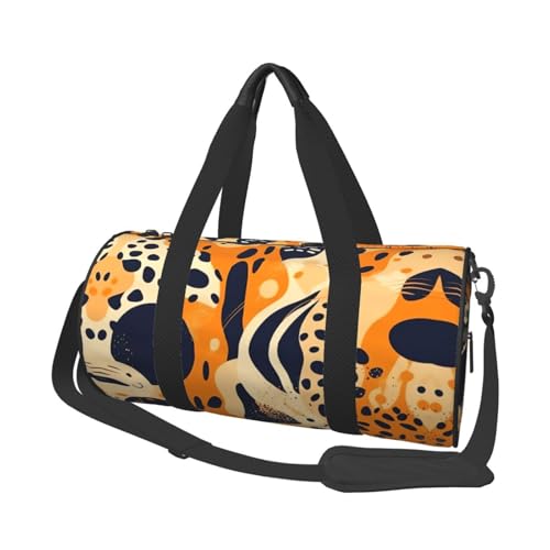 Sac de sport léger orange et bleu parfait pour votre week-end