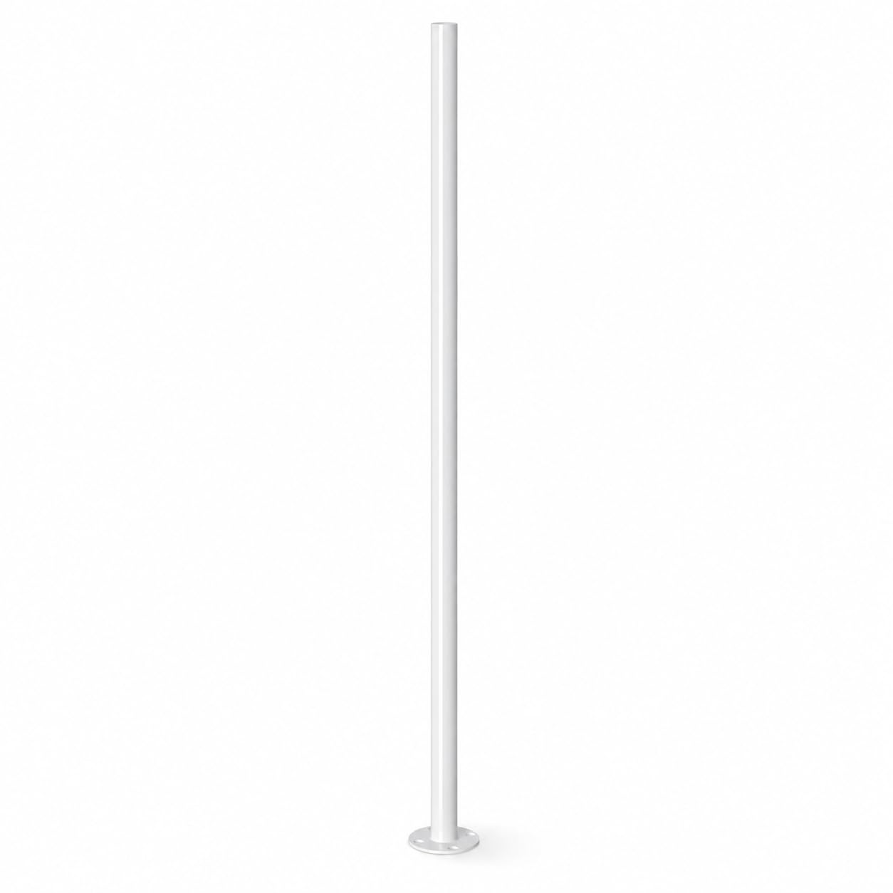 Inner Leg for Steel Series 10' Canopies by Glownary – Alloy Steel, White, Model 554bpinleg