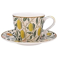 The Leonardo Collection Frühstückstasse und Untersetzer-Set Pimpernel