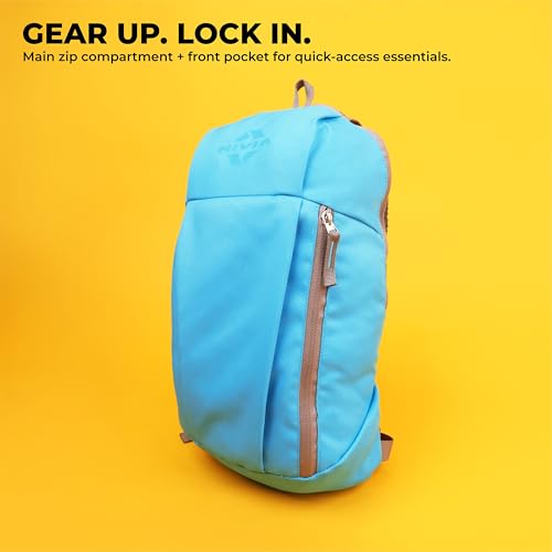 Image of Nivia Pulse Junior 2.0 Backpack For Men & Women, Water-Resistant Sports Backpack, Lightweight, Durable 600D Polyester, Double-Zip Main Compartment & Secure Front Pocket, Capacity-10 Litres