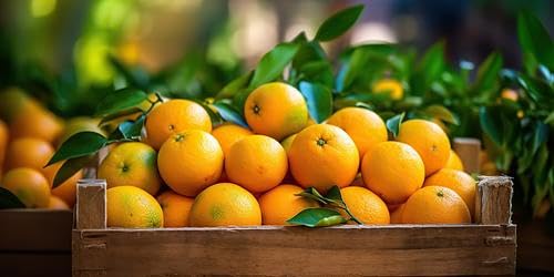 Orange fruits fresh hand picked from orchard naturally grown farm produce (10 lb) - RawJoy