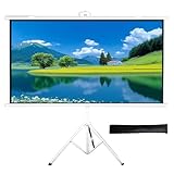 L'écran de projection 60/72 pouces permet d'afficher vidéos, images et documents aussi bien en intérieur qu'en extérieur. Idéal pour : maisons, chambres, salons, écoles, salles de classe, bureaux, événements publics, fêtes, feux de camp, restaurants, cafés, hôtels