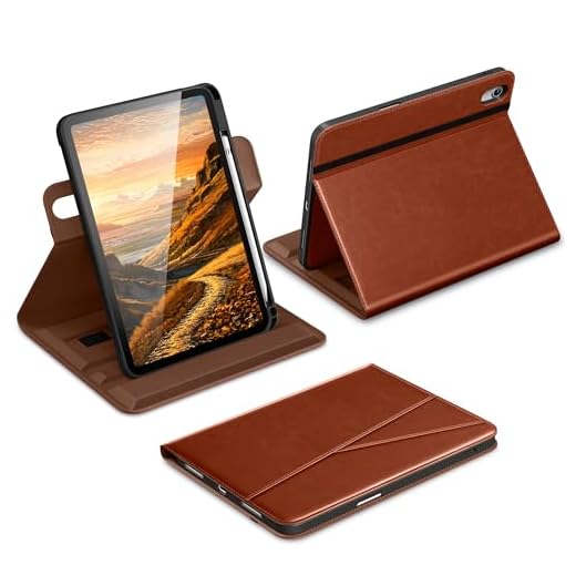 Premium 360° Rotating Leather Folio Stand