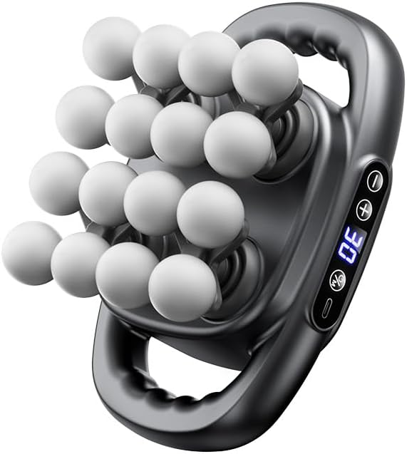 IKG Massage Gun Set-16 Head, Deep Tissue Percussion Massager with 3 Modes & 30 Intensities,Quiet Muscle Massage Gun for Back,Shoulders, Foot, Legs, Body Muscle Pain Relief