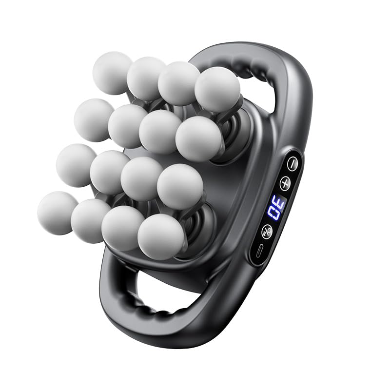 IKG 16 Head Massage Gun Deep Tissue Body Massage for Back Shoulders Neck Legs Foot Massage Gun deep Tissue Percussion Massager with 3 Modes&30 Intensities Body Muscle Pain Relief Ideal Gifts